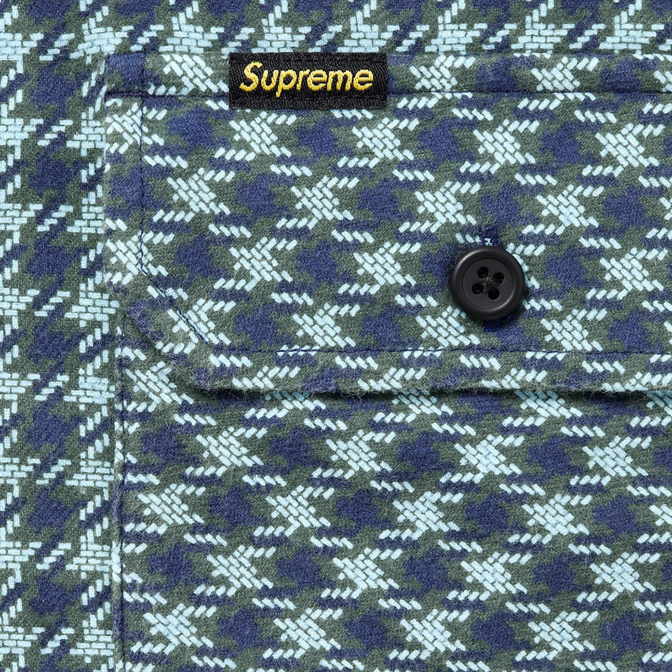 Houndstooth Flannel Hooded Shirt view 4